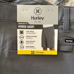 Hurley Men's Charcoal Hybrid Shorts